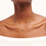 Ellipse Pendant With Stone