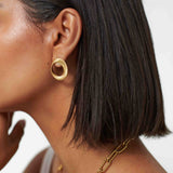 Ribbed Twist Earrings