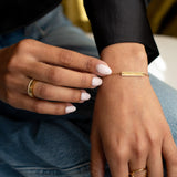 Engravable Bracelet With Stones