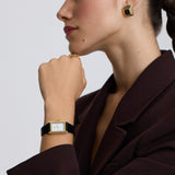 Classic Leather Rectangle Watch