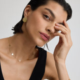 Textured Coin Earrings