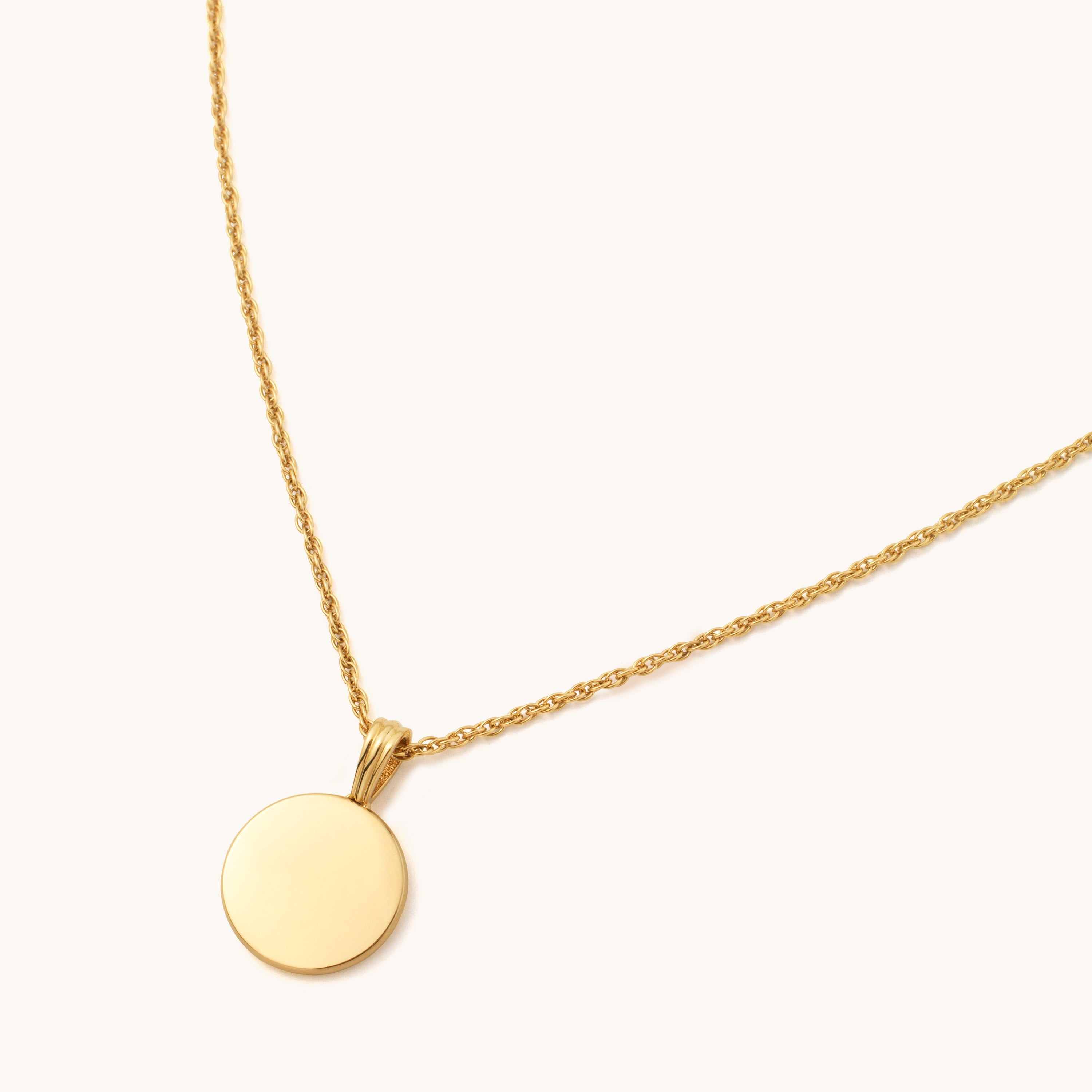 Engravable disc pendant 2025