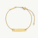 Engravable Bracelet With Stones