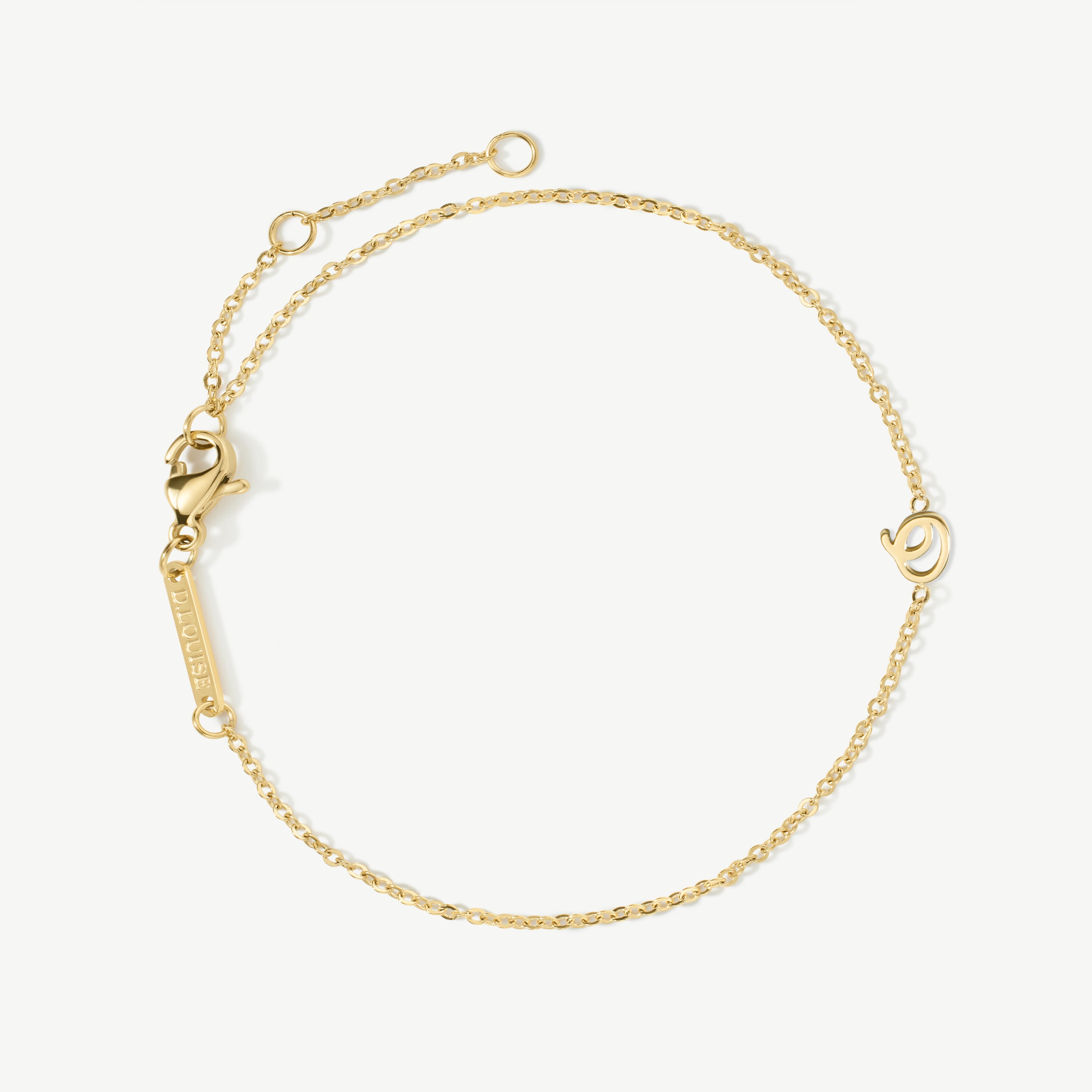Initial Chain Bracelet