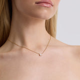 Oval Solitaire Necklace