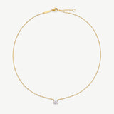 Oval Solitaire Necklace