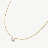 Oval Solitaire Necklace