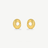 Ribbed Twist Mini Studs
