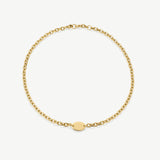 Engravable Chunky Oval Necklace