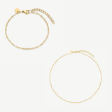 Dainty Necklace and Bracelet Set