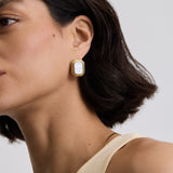 Statement Deco Mother Of Pearl Studs