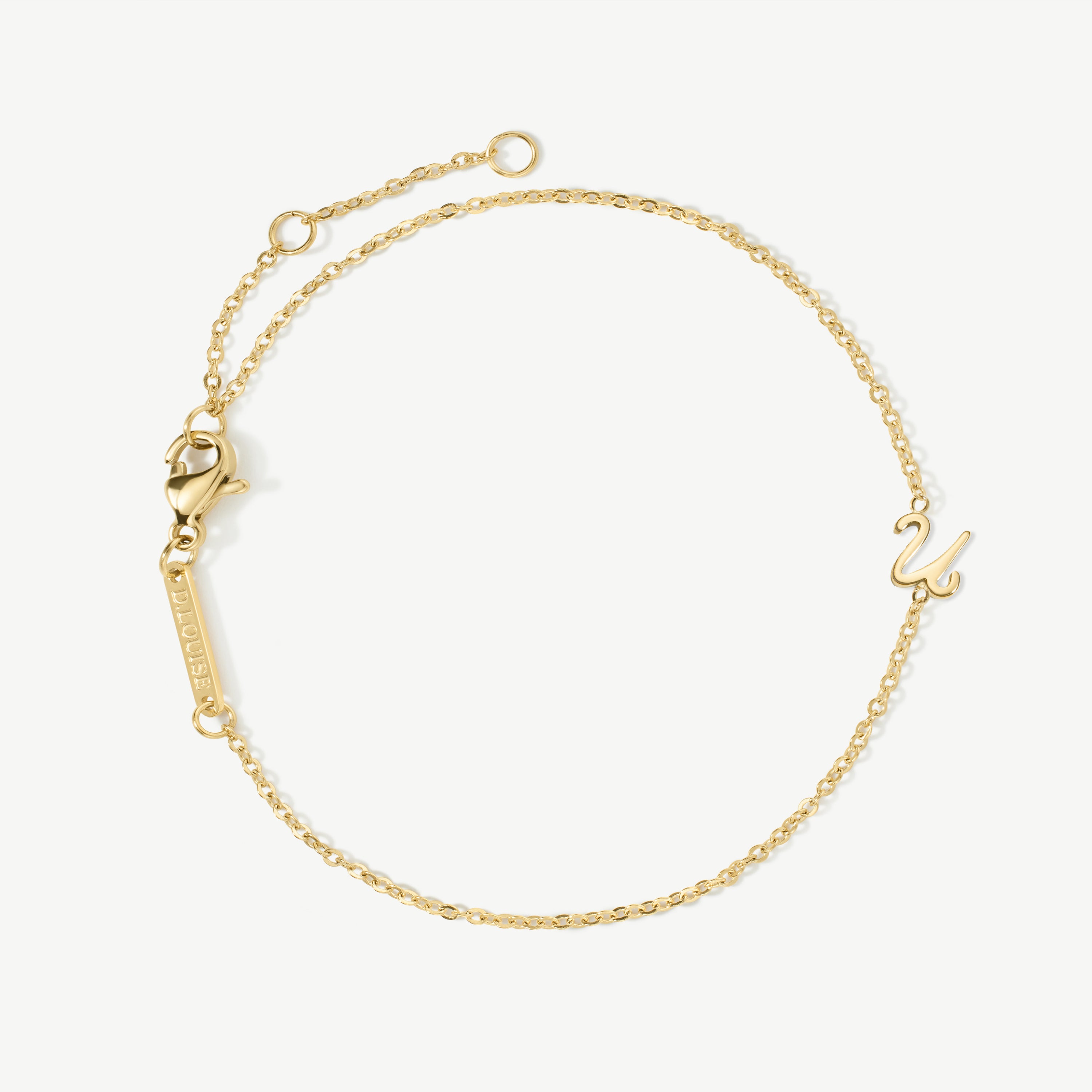 Initial Chain Bracelet