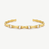 Bamboo Bangle With Stones