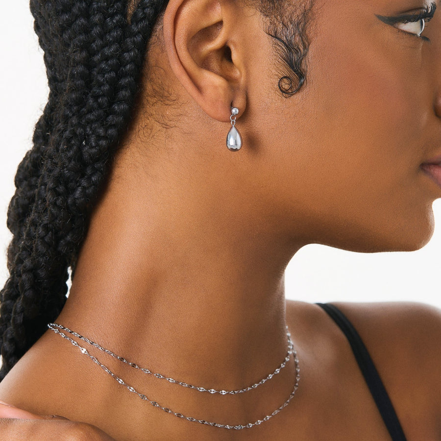 Silver Drosera Earrings