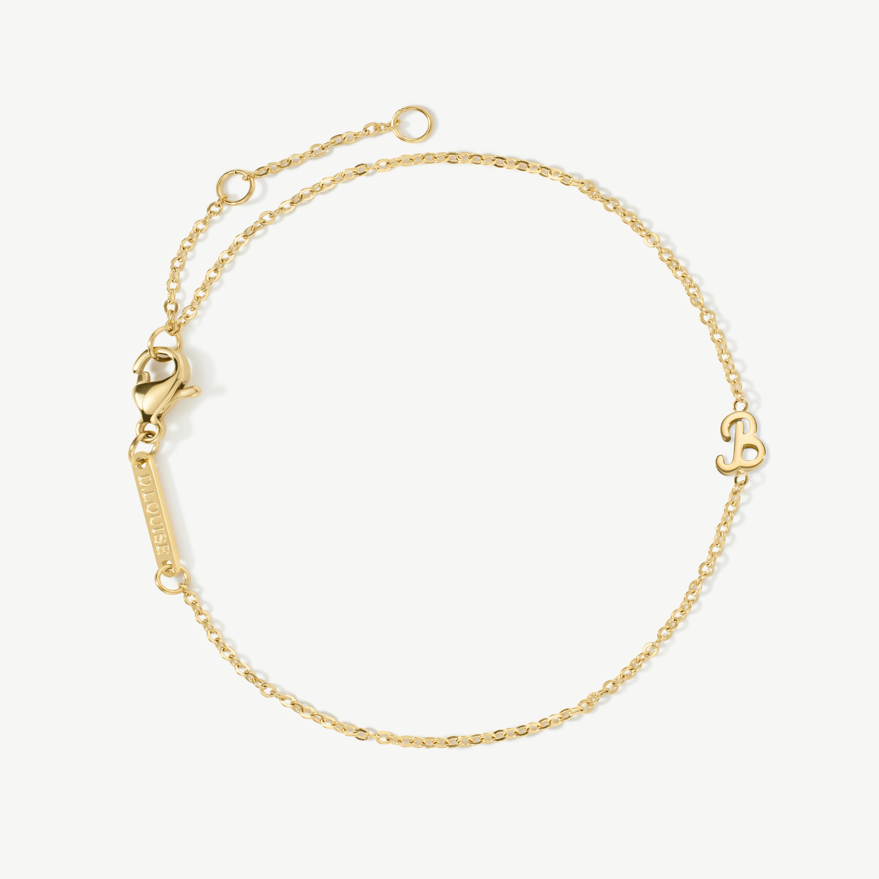 Initial Chain Bracelet