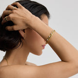 Bamboo Bangle With Stones