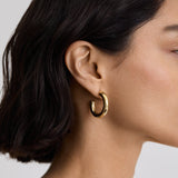 Bold Lucky Hoops
