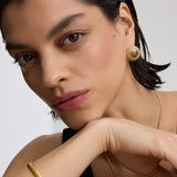 Vintage Brown Gloss Earrings