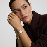 Classic Link Round Gold Watch