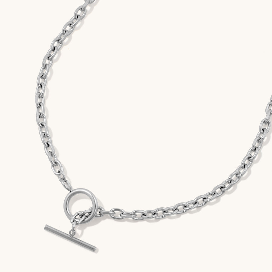 Silver Cuban Choker Necklace