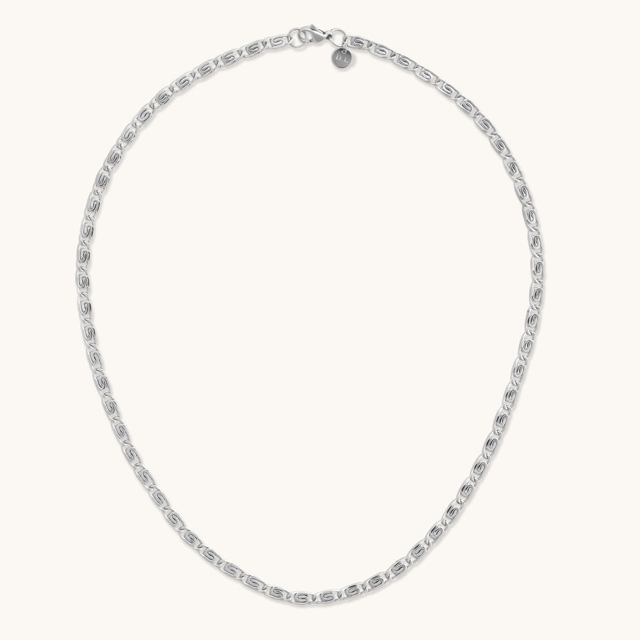 Silver Tidal Chain Necklace