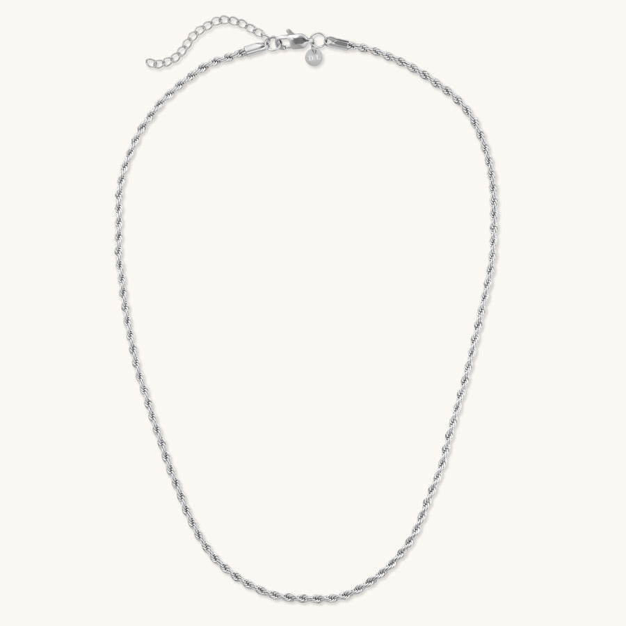 Silver online necklace rope