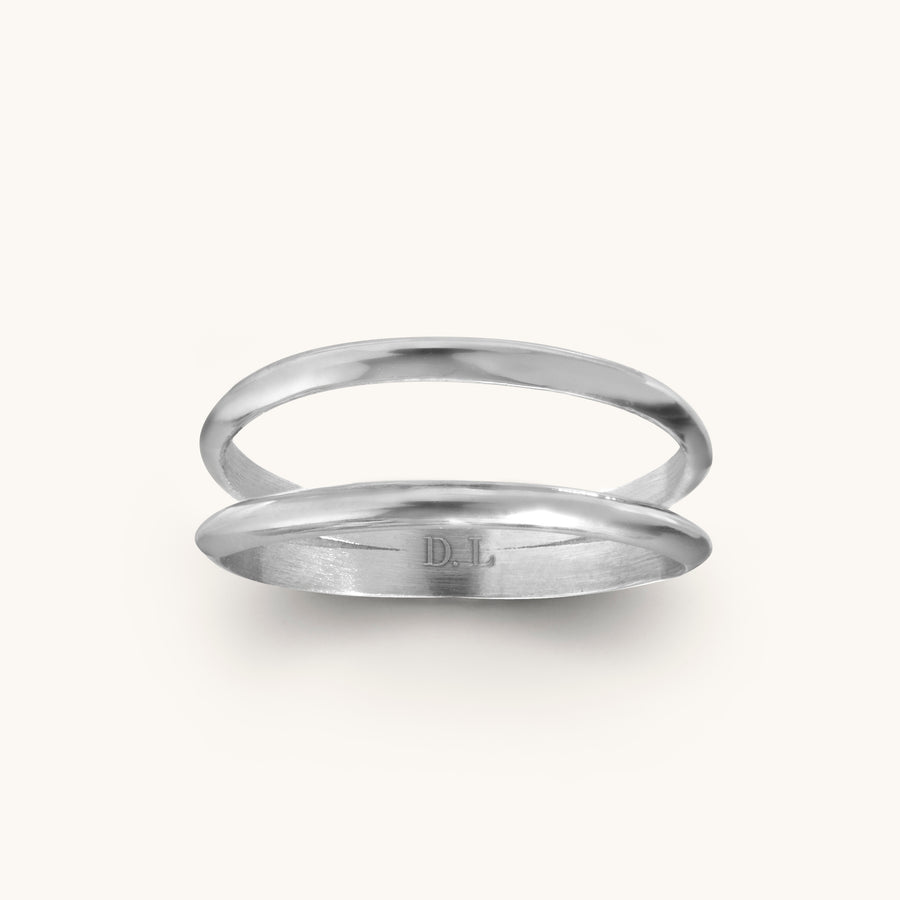 Silver Double Trouble Ring