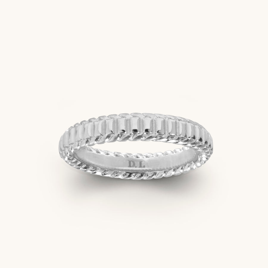Pleated Stacking Ring