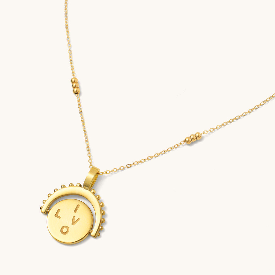 I Love You Spinner Necklace
