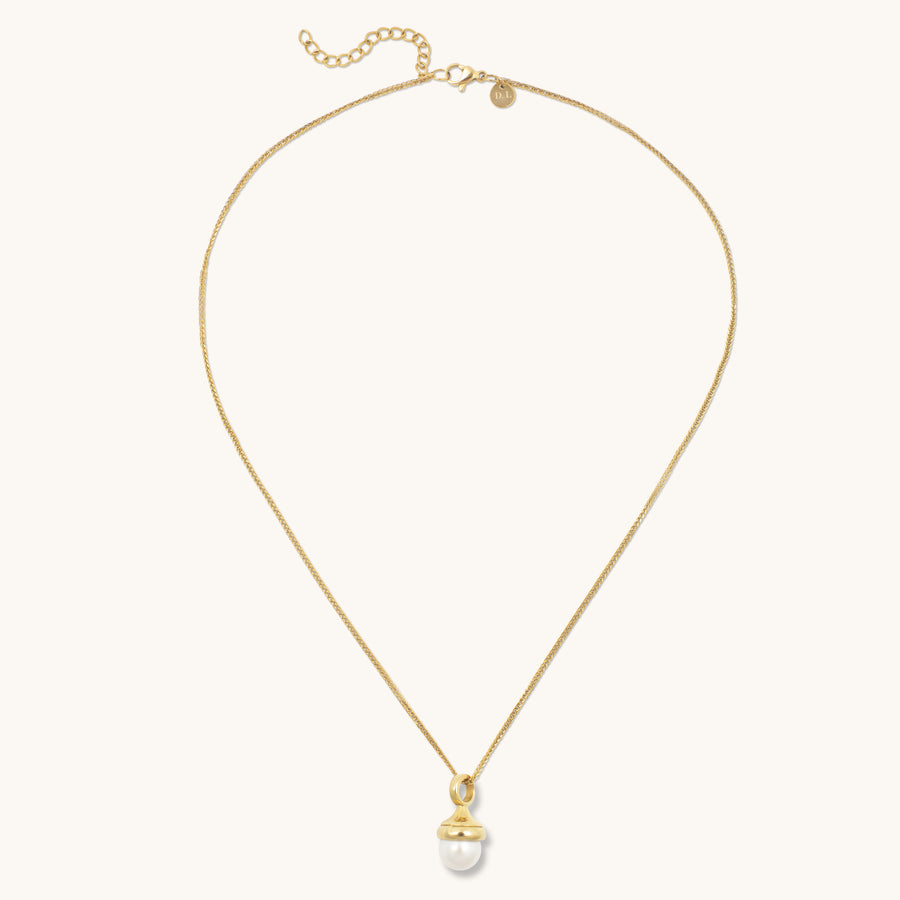 Pearl Acorn Necklace