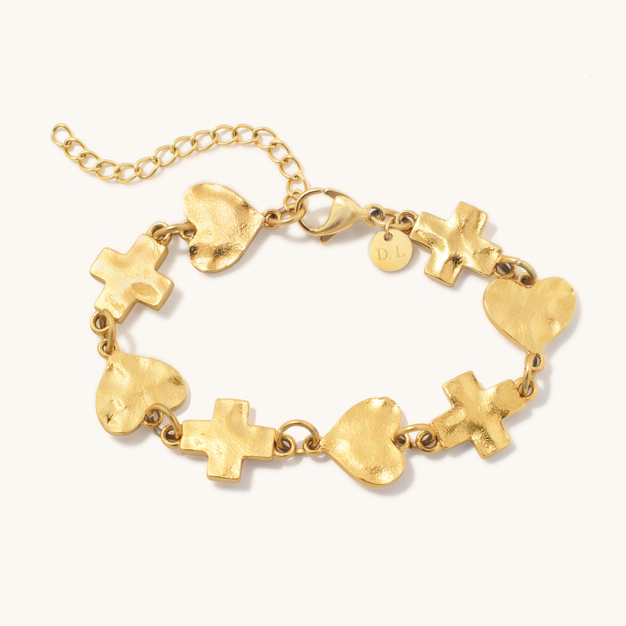 Hearts + Crosses Bracelet