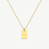 Engravable Pavé Pendant Necklace