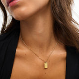 Engravable Pavé Pendant Necklace