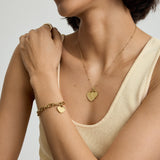 Heart Necklace & Bracelet Set