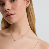 Small Bezel Diamond Necklace