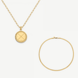 Compass Necklace Set