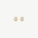 Small Bezel Diamond Studs