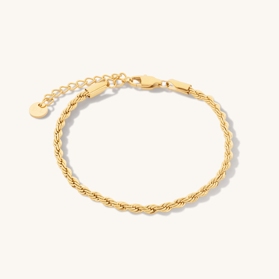 Two tone rope bracelet sale