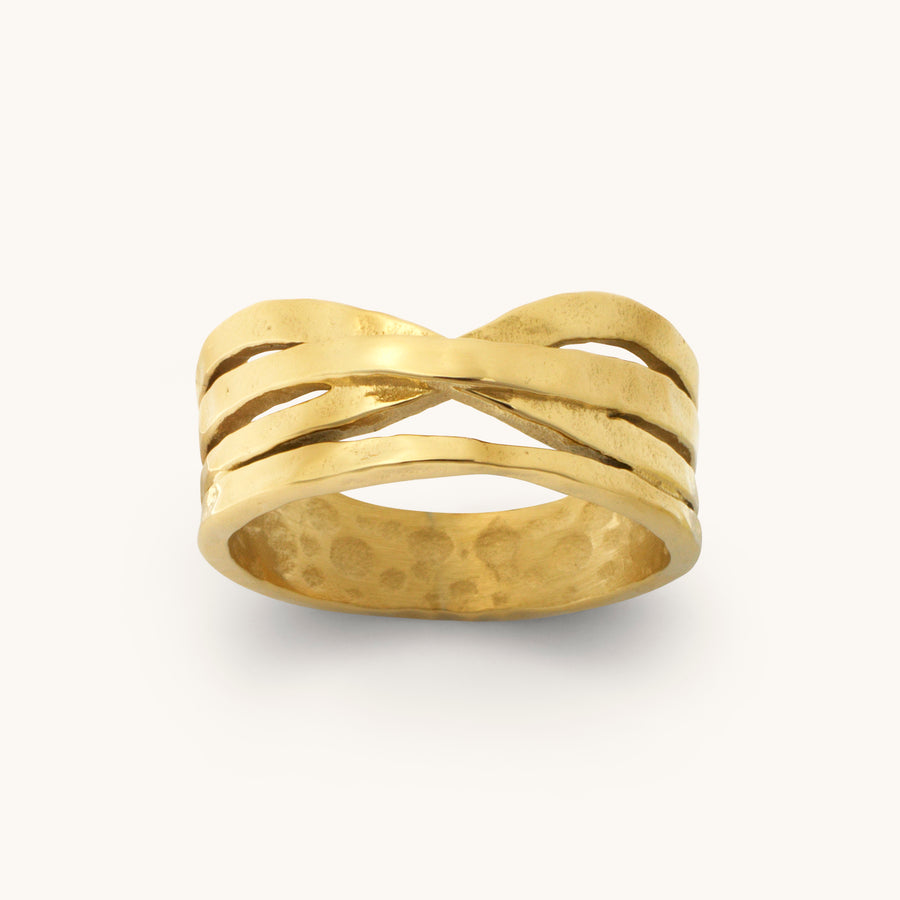 Intertwined Textured Ring
