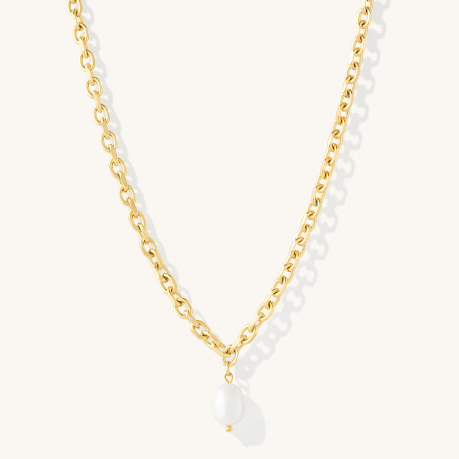 Chunky Pearl Pendant Necklace