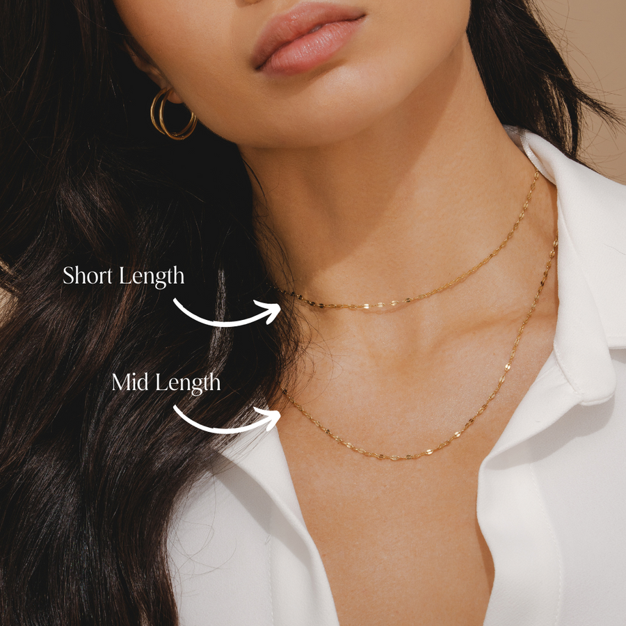 Short dainty necklace deals