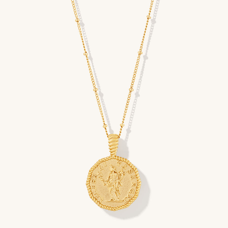Athena Coin Necklace D.Louise Jewellery