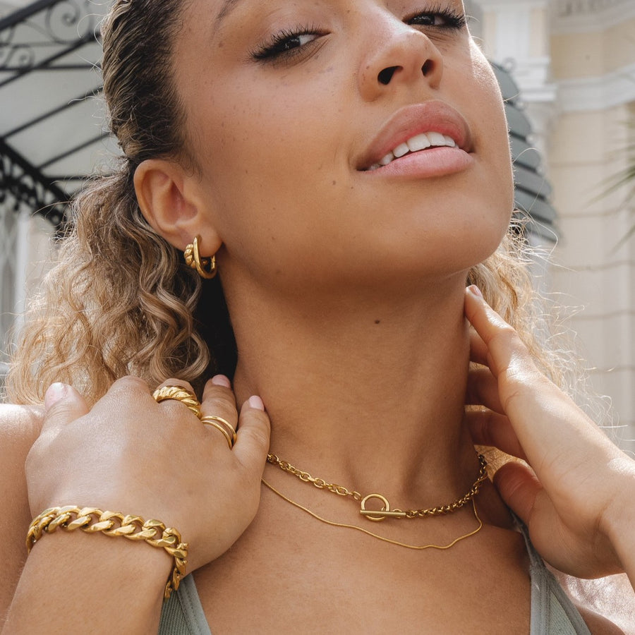 Super fine online gold chain